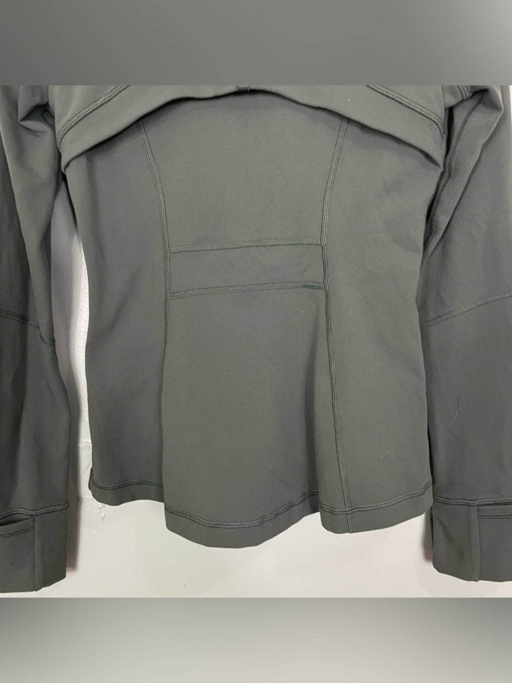 Lululemon Define Jacket Luon Dark Forest Green Gold Hardware Women Size 6 - Picture 8 of 10